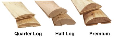 wood log siding types